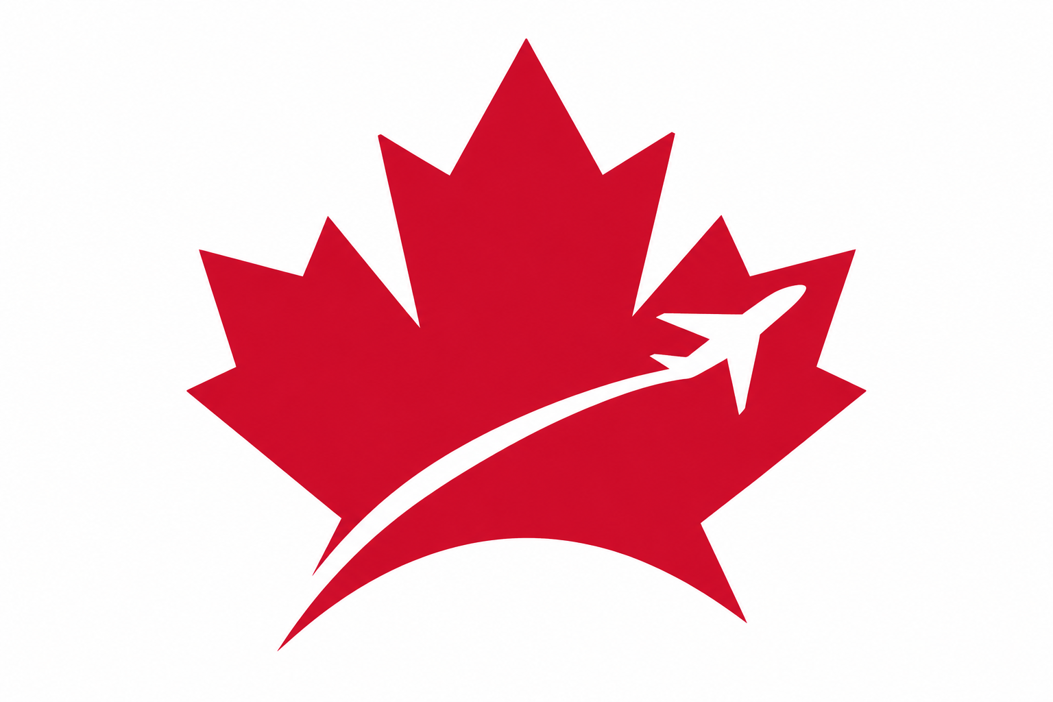 ASL maple leaf and airplane symbol